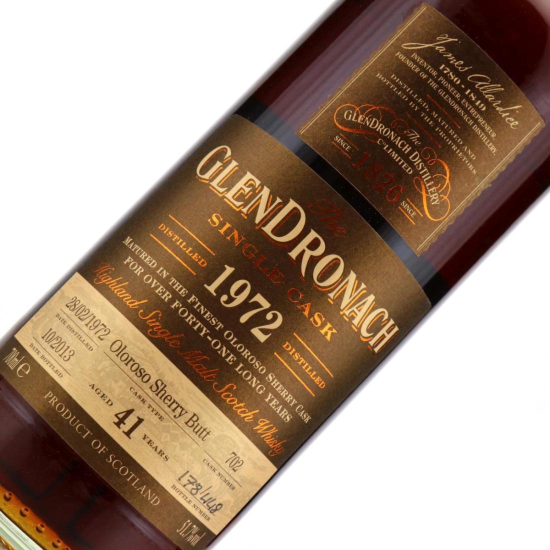 Glendronach 1972 Single Cask 41 Year Old