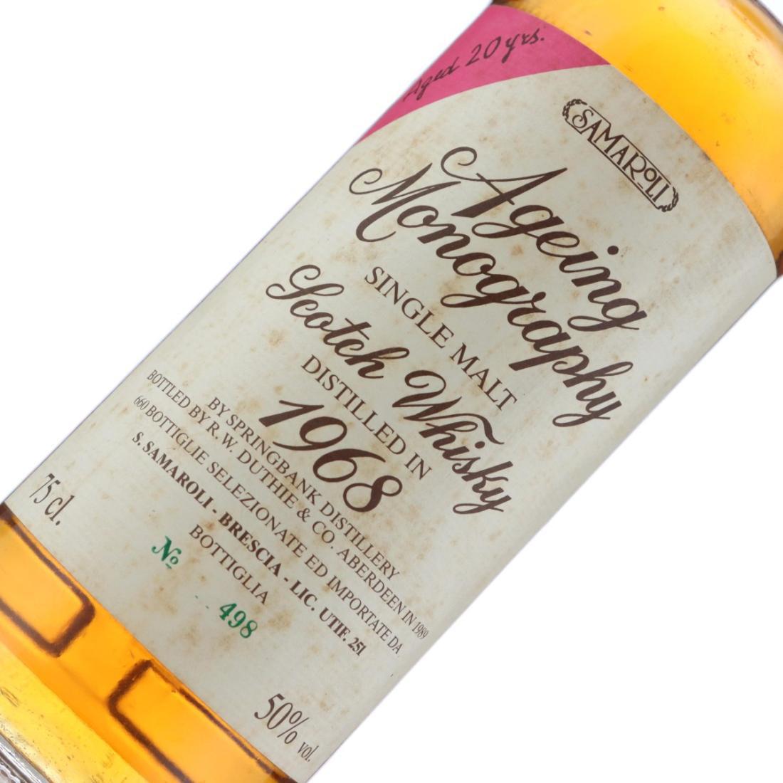 Springbank 1968 Ageing Monography 20 Year Old