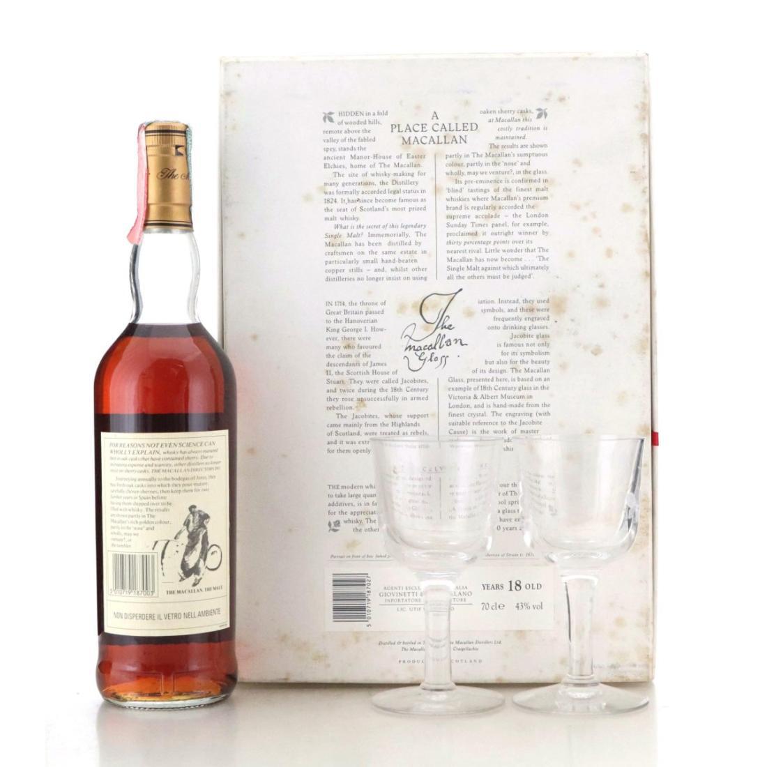 Macallan 1974 18 Year Old -Jacobite Glasses Gift Pack