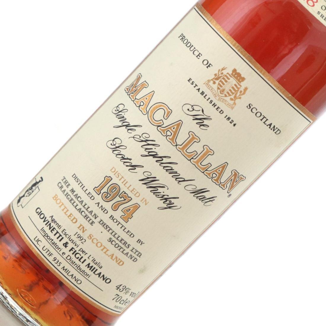 Macallan 1974 18 Year Old -Jacobite Glasses Gift Pack