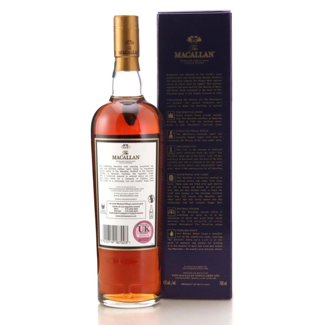Macallan 1996 18 Year Old