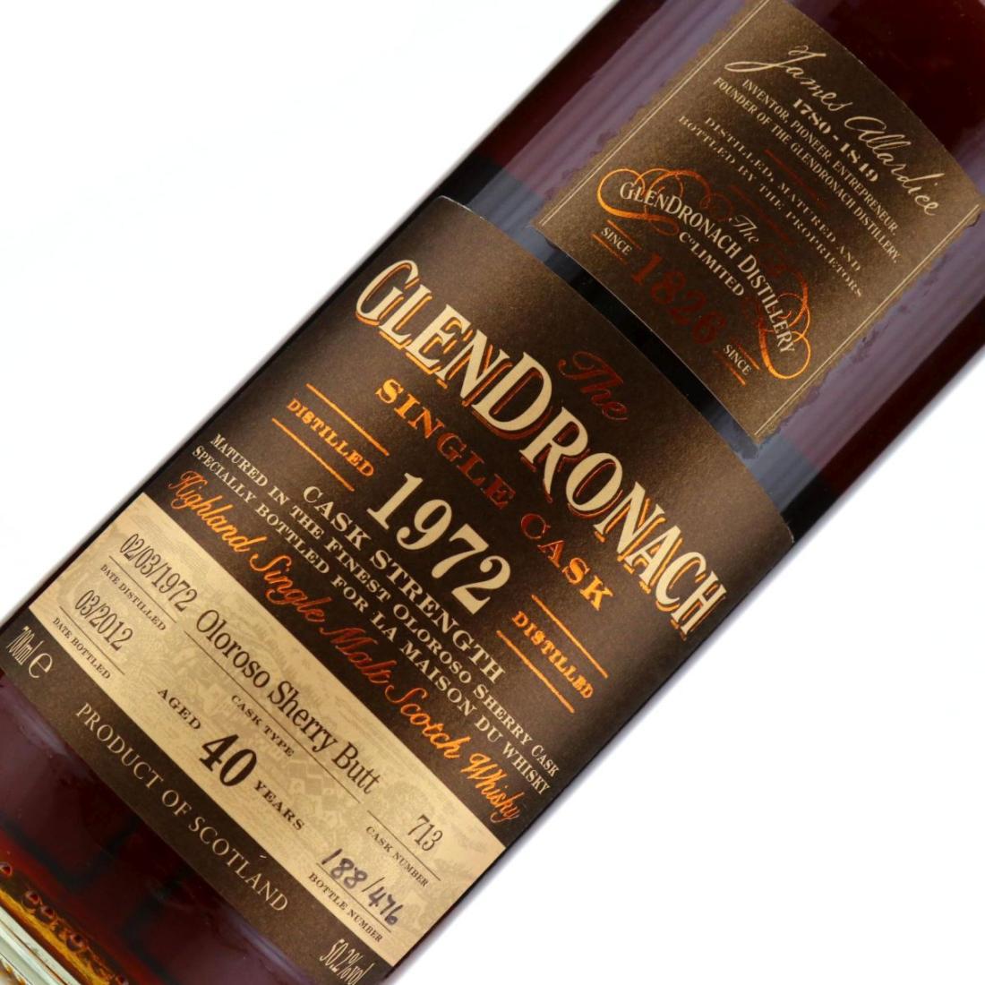 Glendronach 1972 Single Cask 40 Year Old