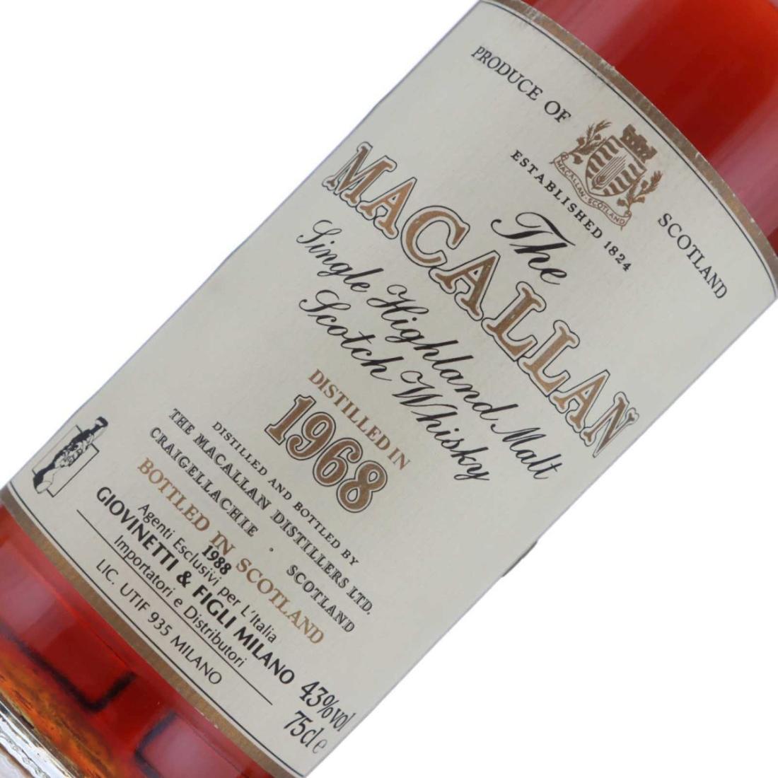 Macallan 1968 18 Year Old