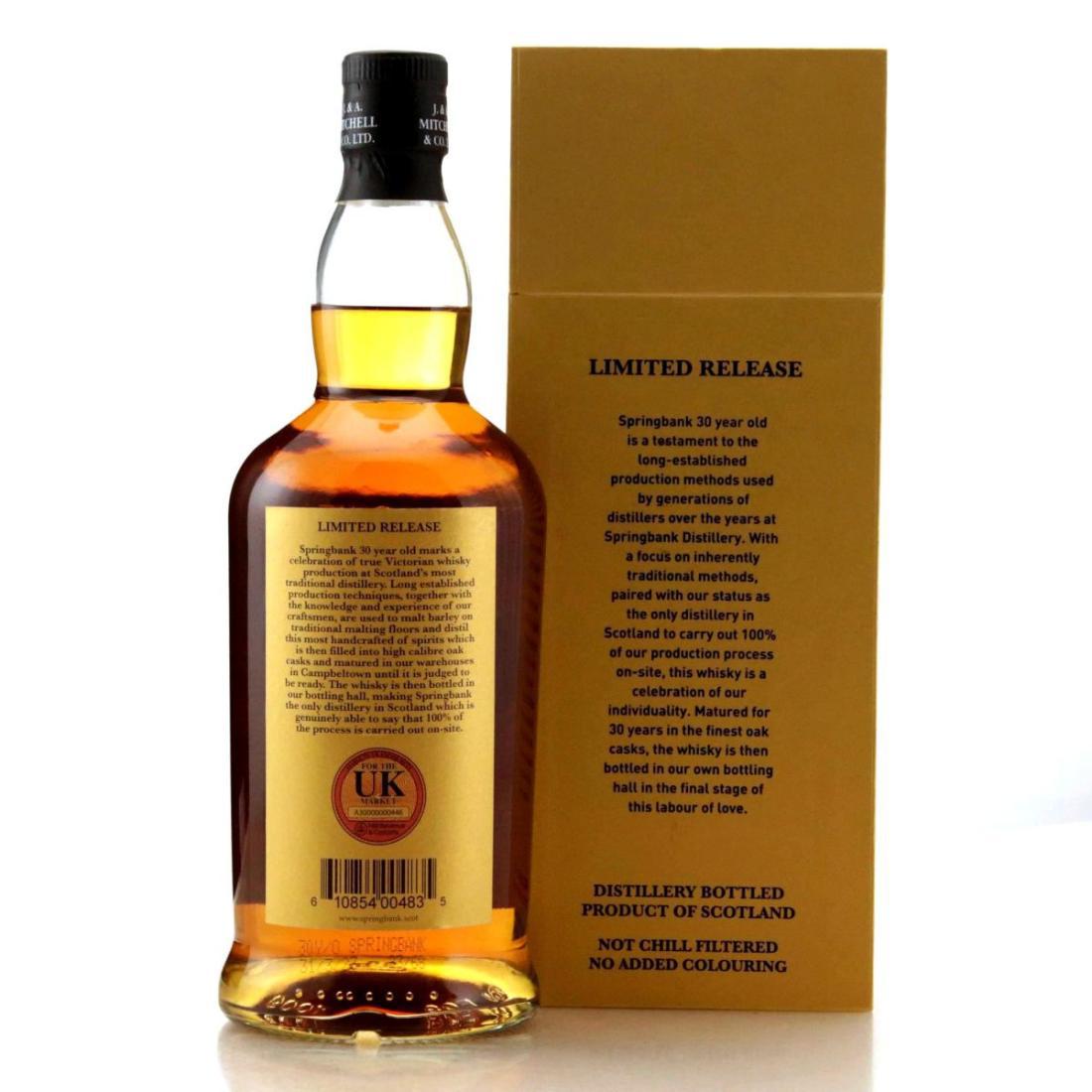 Springbank 30 Year Old 2023 Release