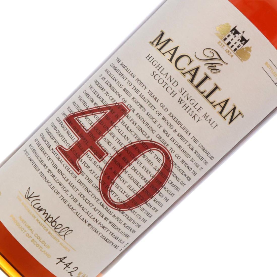Macallan The Red Collection 40 Year Old
