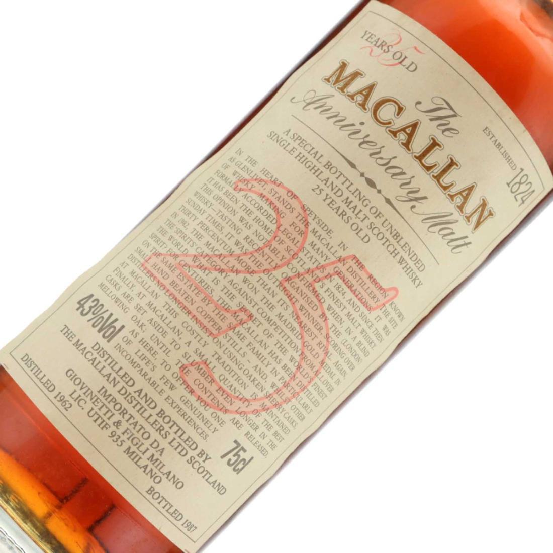Macallan 1962 Anniversary Malt 25 Year Old