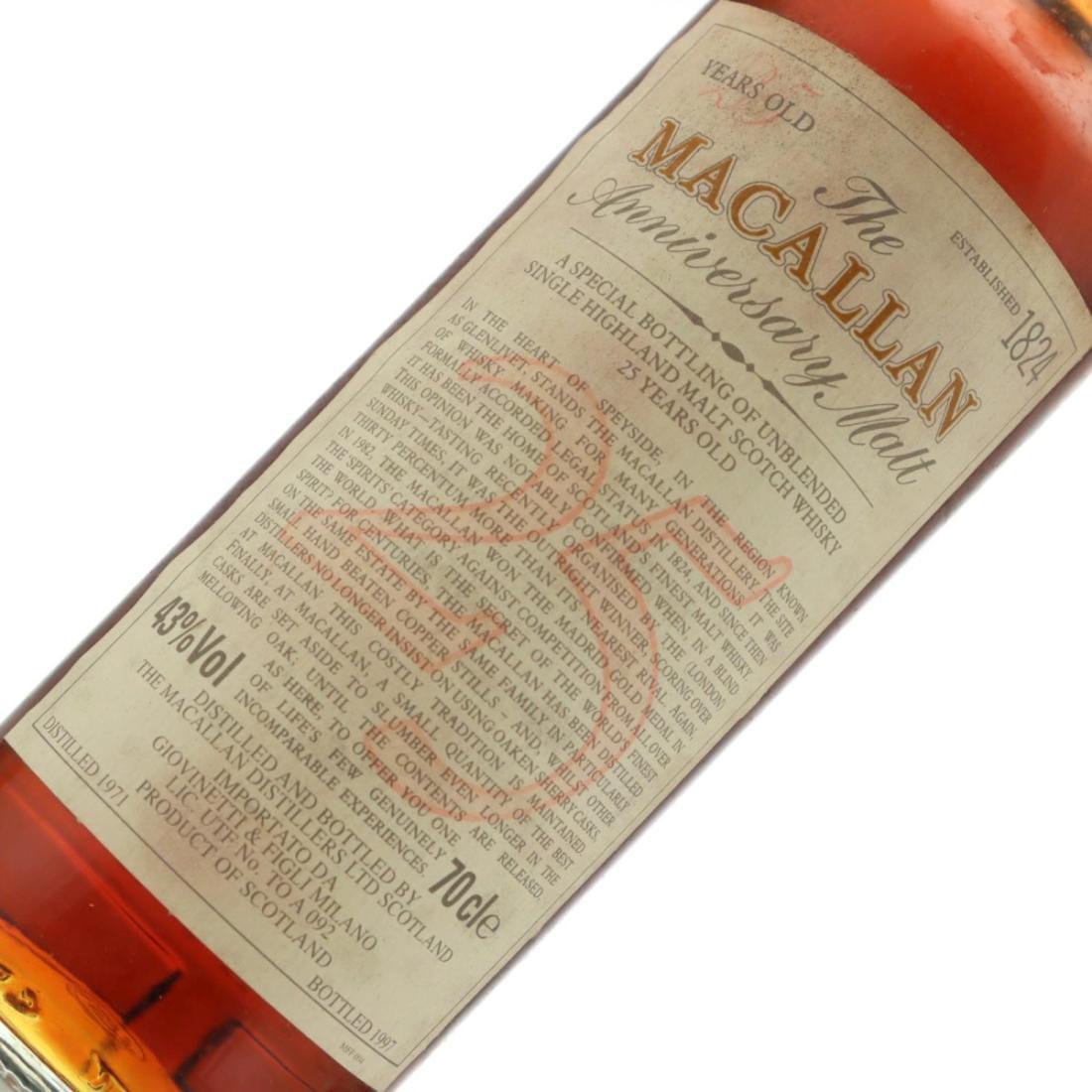 Macallan 1971 Anniversary Malt 25 Year Old