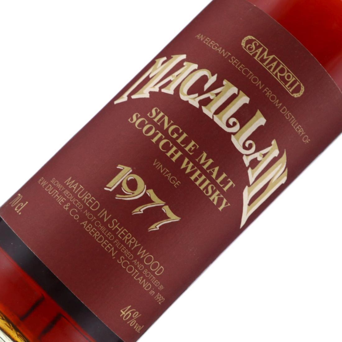 Macallan 1977 Matured in Sherry Wood