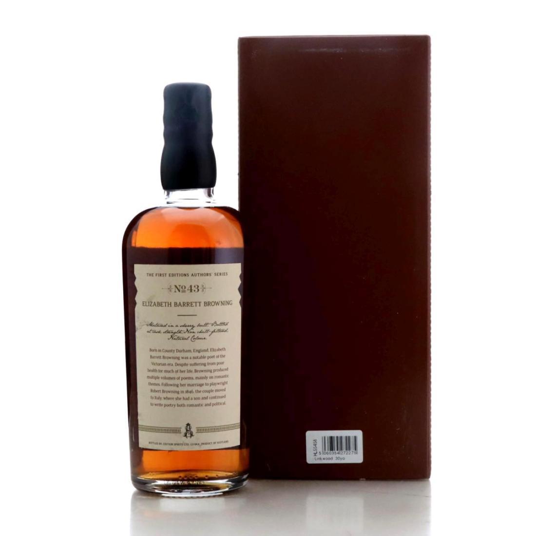 Linkwood 1989 First Editions 30 Year Old Author's Series / Elizabeth Barret Browning