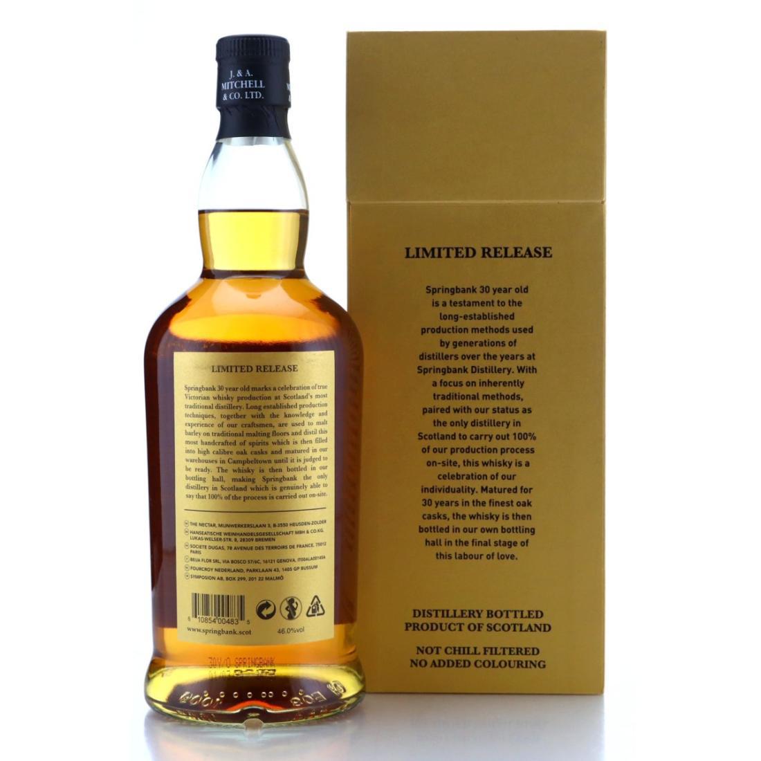 Springbank 30 Year Old 2024 Release