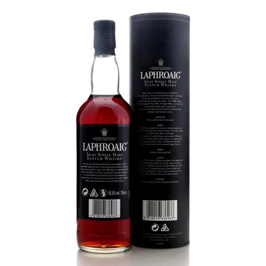 Laphroaig 1981 27 Year Old