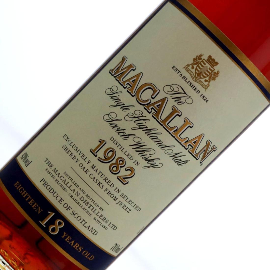 Macallan 1982 18 Year Old