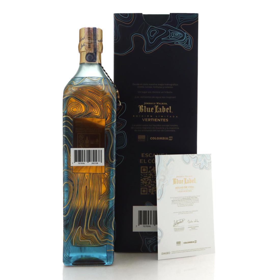 Johnnie Walker Blue Label Aguas De Vida Vertientes Dorado