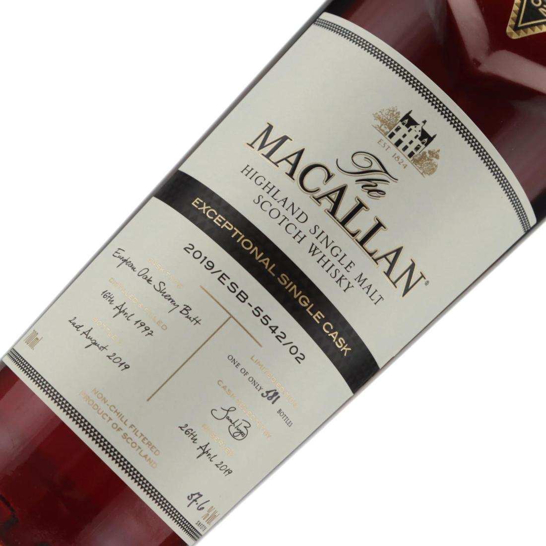Macallan 1997 Exceptional Single Cask 2019/ESB-5542-02