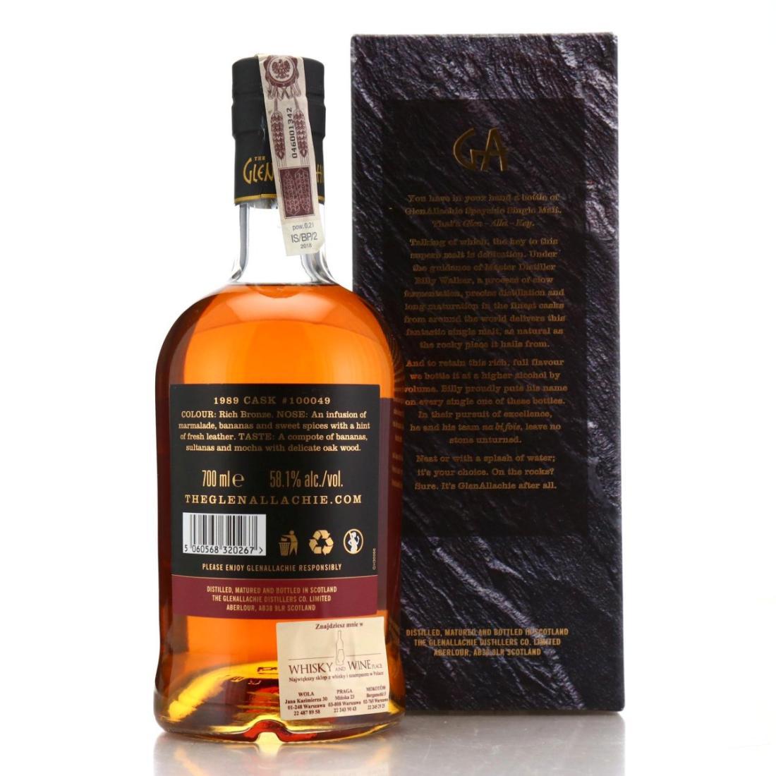 Glenallachie 1989 Single Cask 28 Year Old