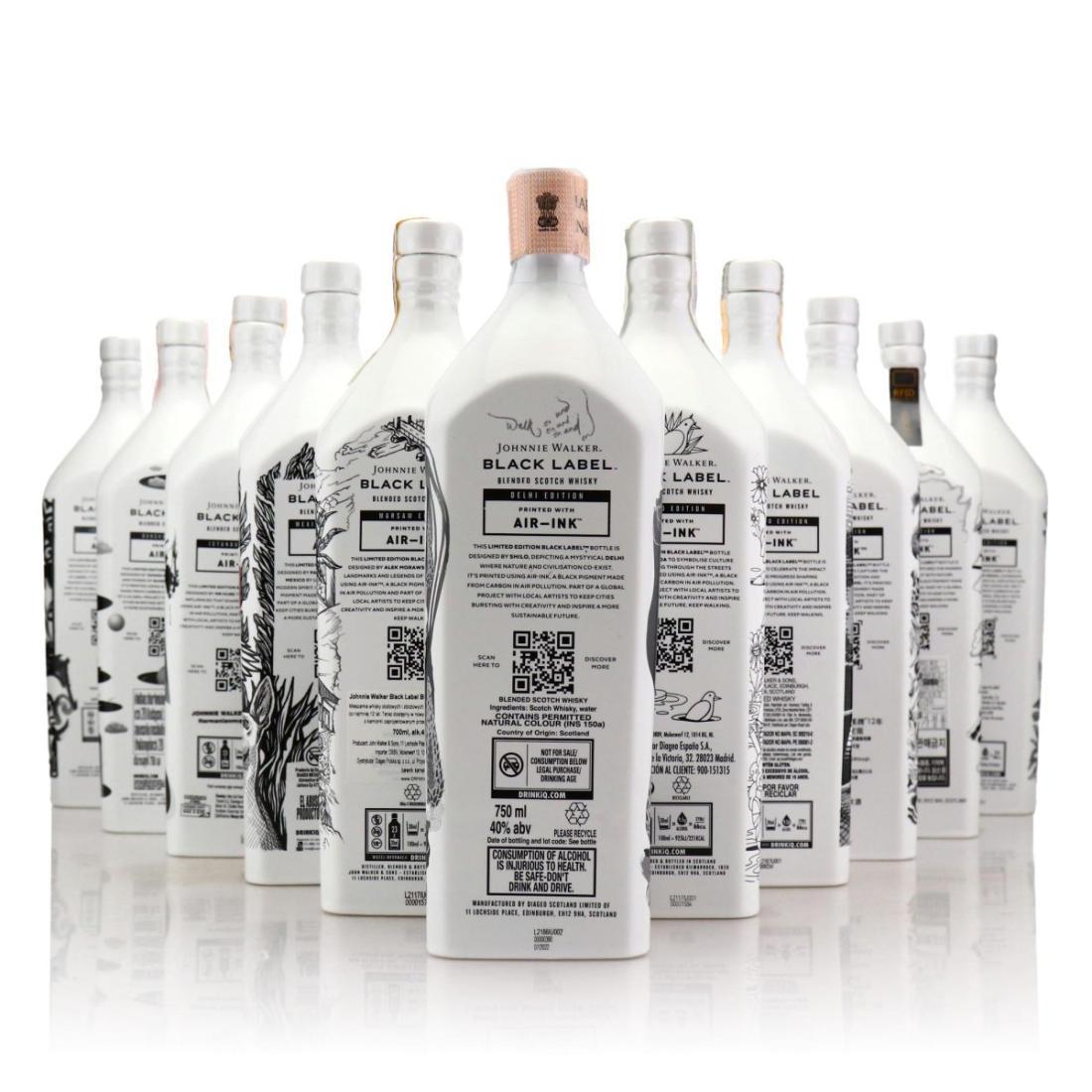 Johnnie Walker Black 12 Year Old Air Ink Series x 11