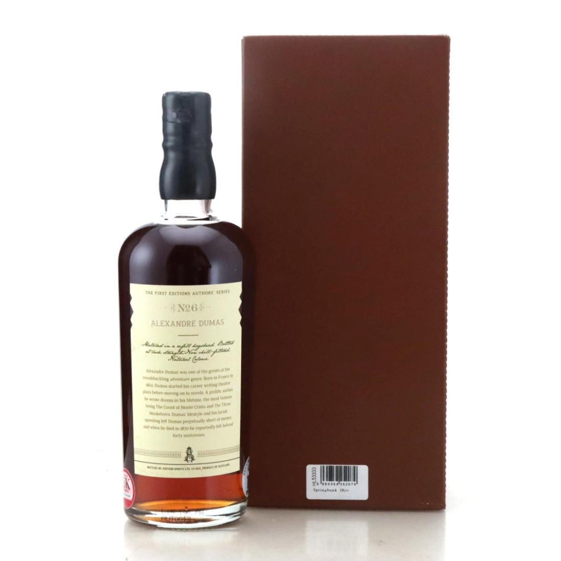 Springbank 1997 The First Editions 18 Year Old Authors' Series No.6 - Alexandre Dumas