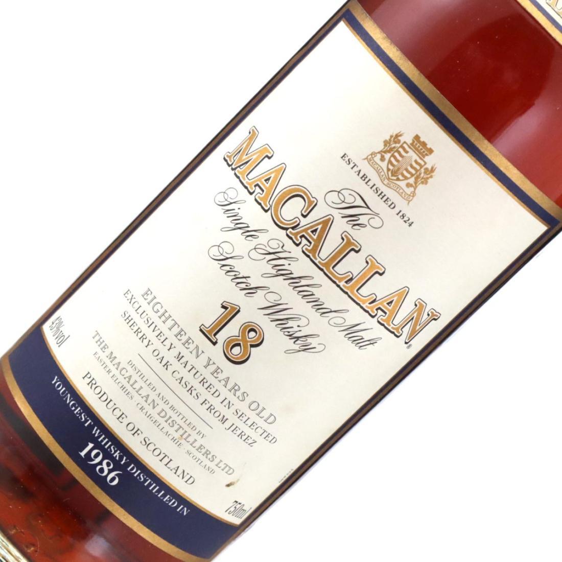 Macallan 1986 18 Year Old
