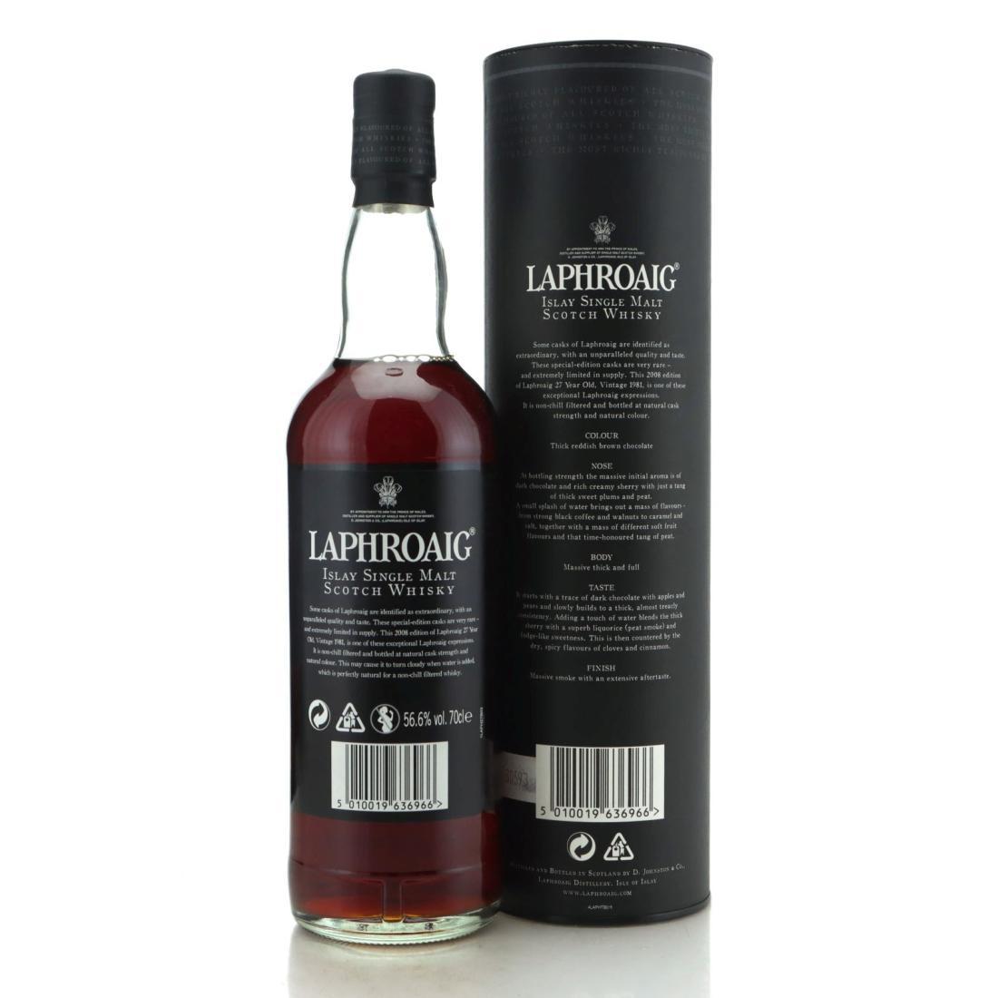 Laphroaig 1981 27 Year Old