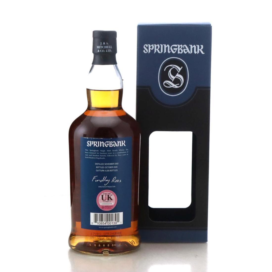 Springbank 2002 Madeira Wood 17 Year Old