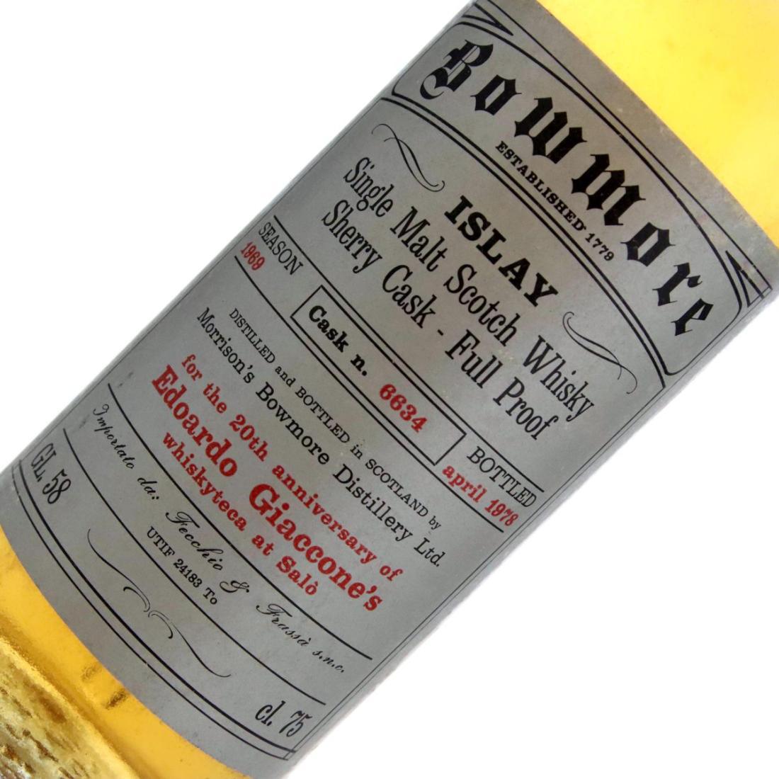 Bowmore 1969 Sherry Cask - Full Proof