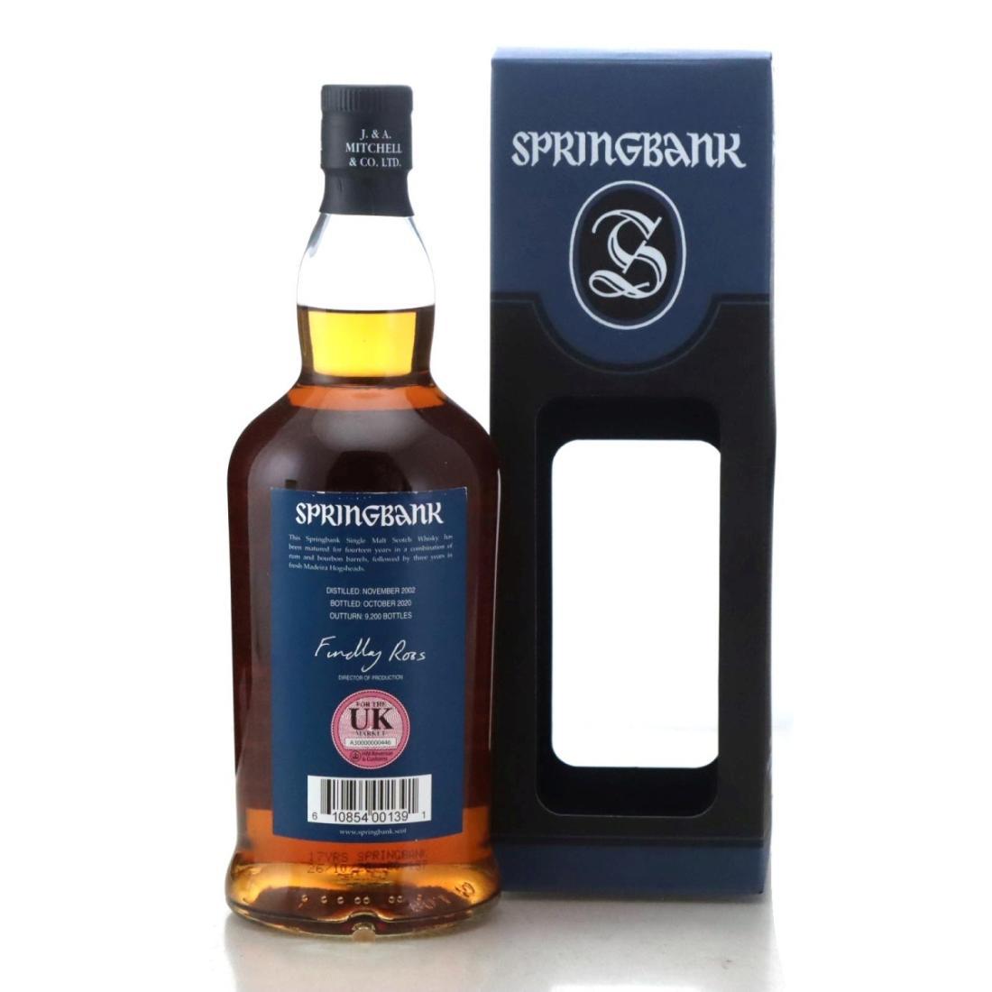 Springbank 2002 Madeira Wood 17 Year Old
