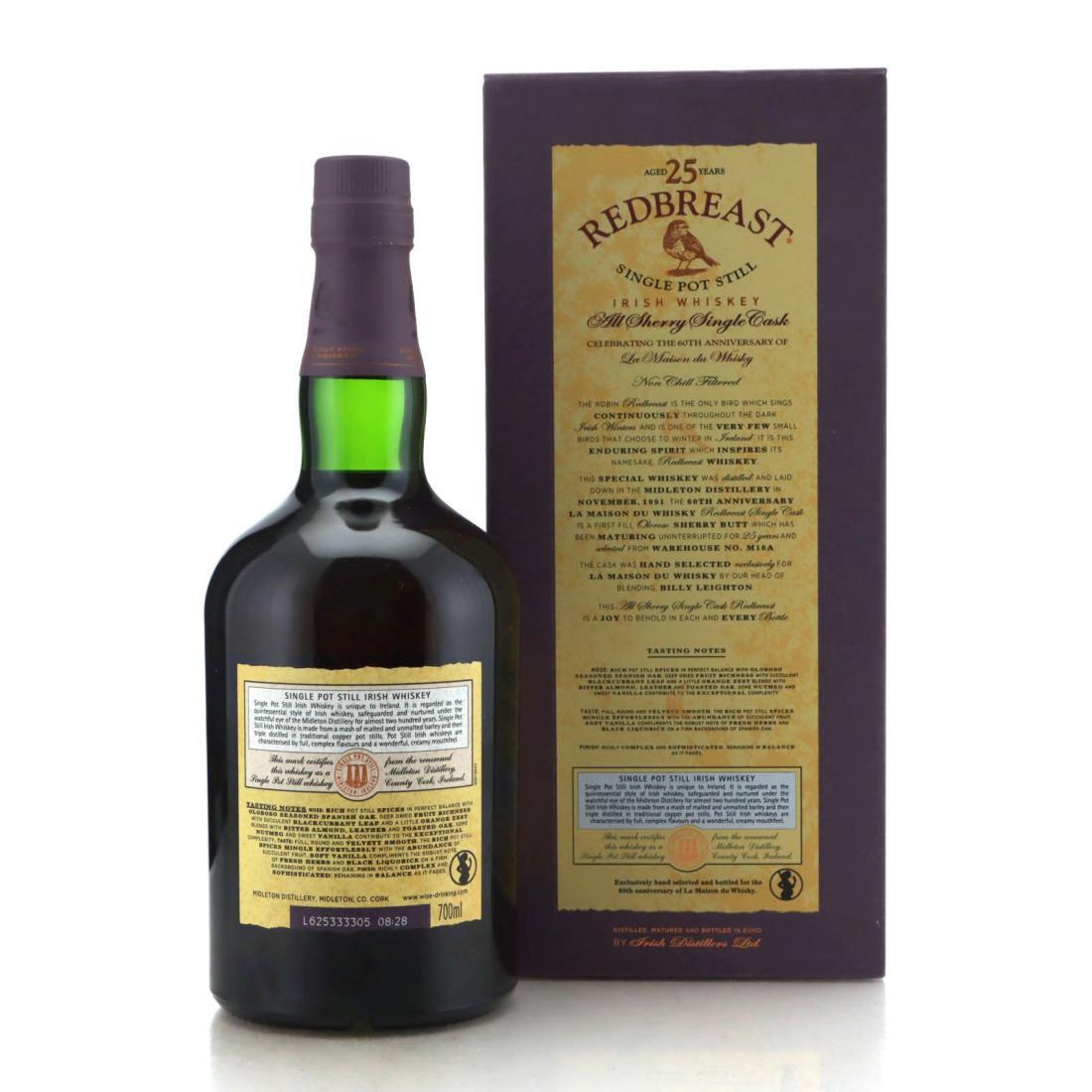 Redbreast 1991 25 Year Old - LMDW 60th Anniversary