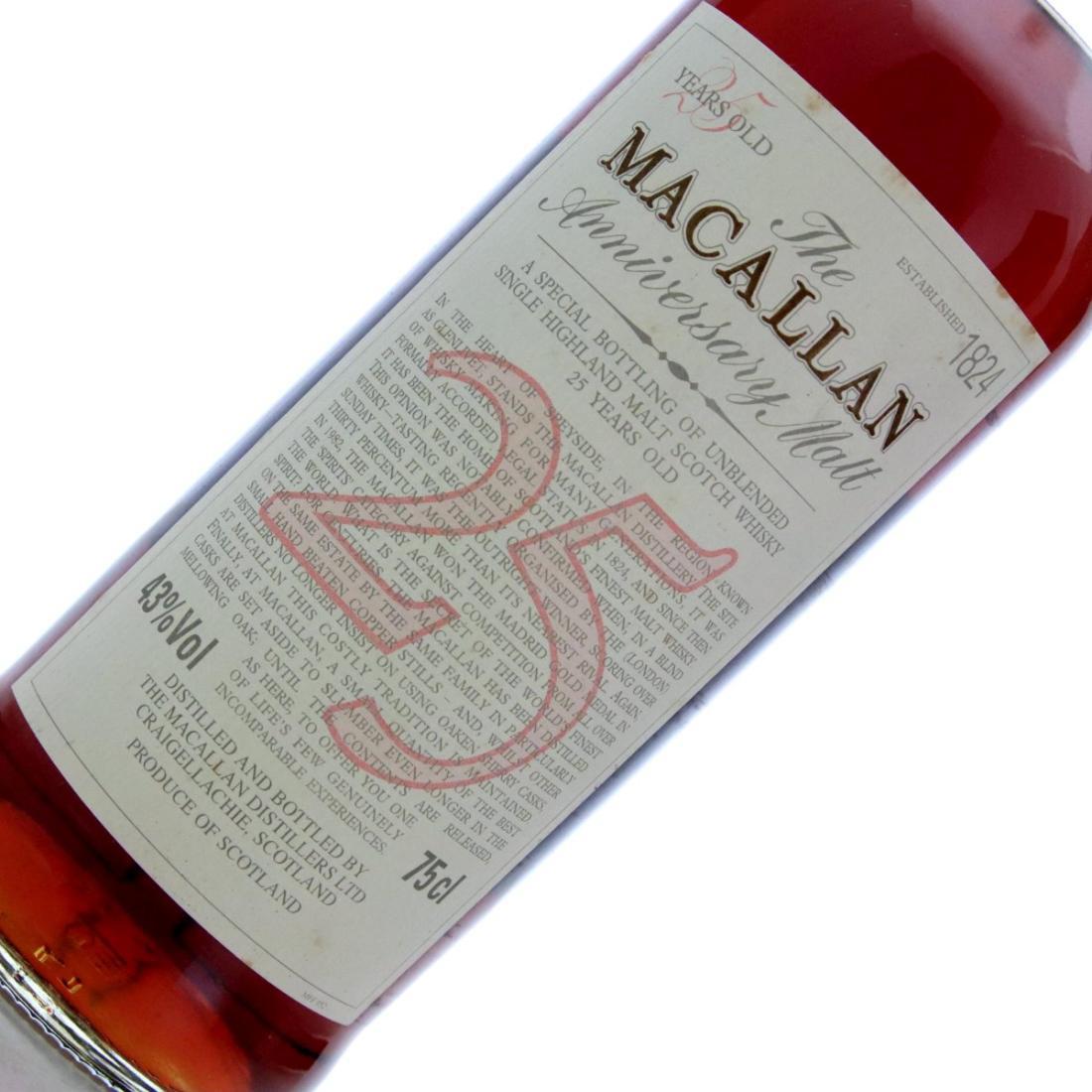 Macallan Anniversary Malt 25 Year Old