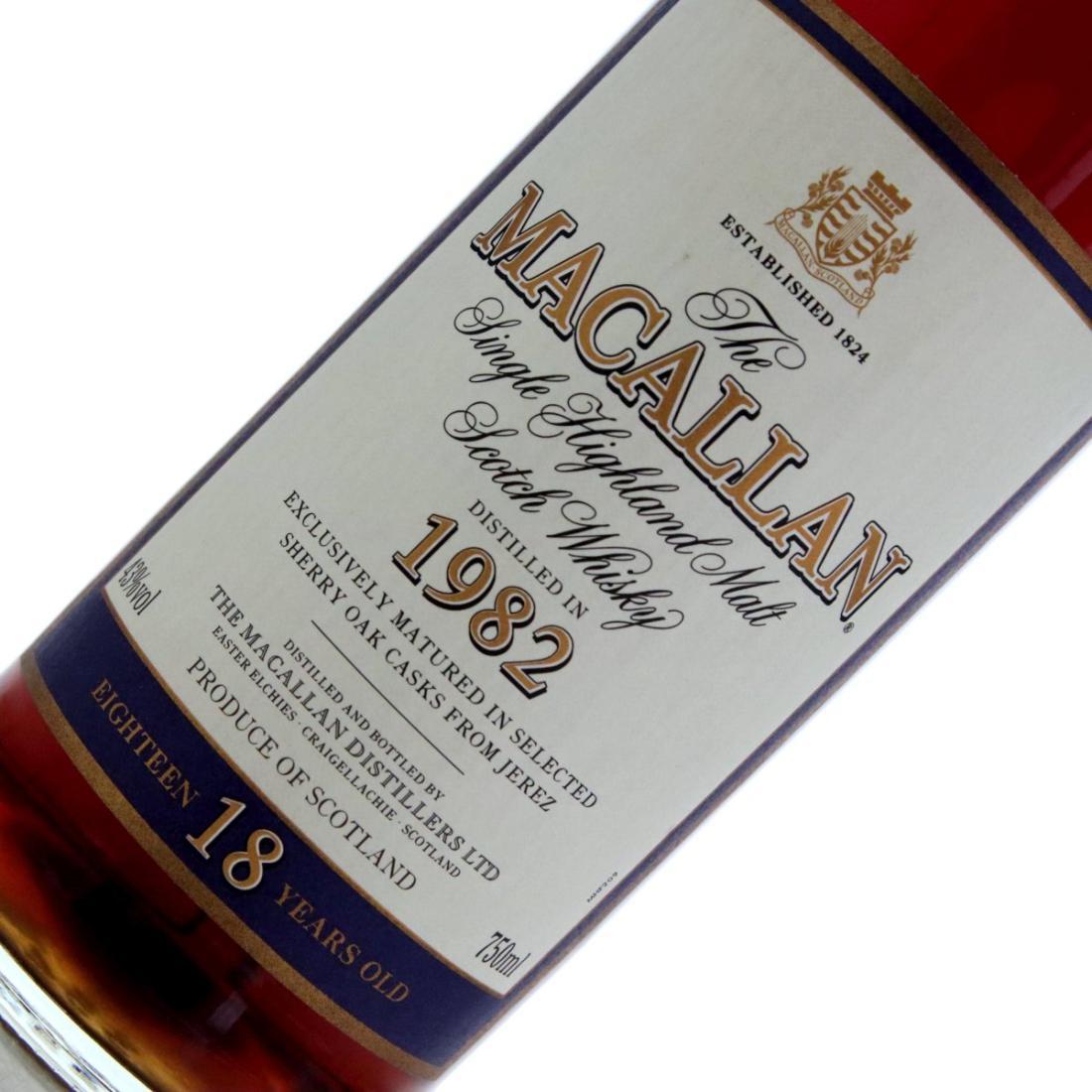 Macallan 1982 18 Year Old