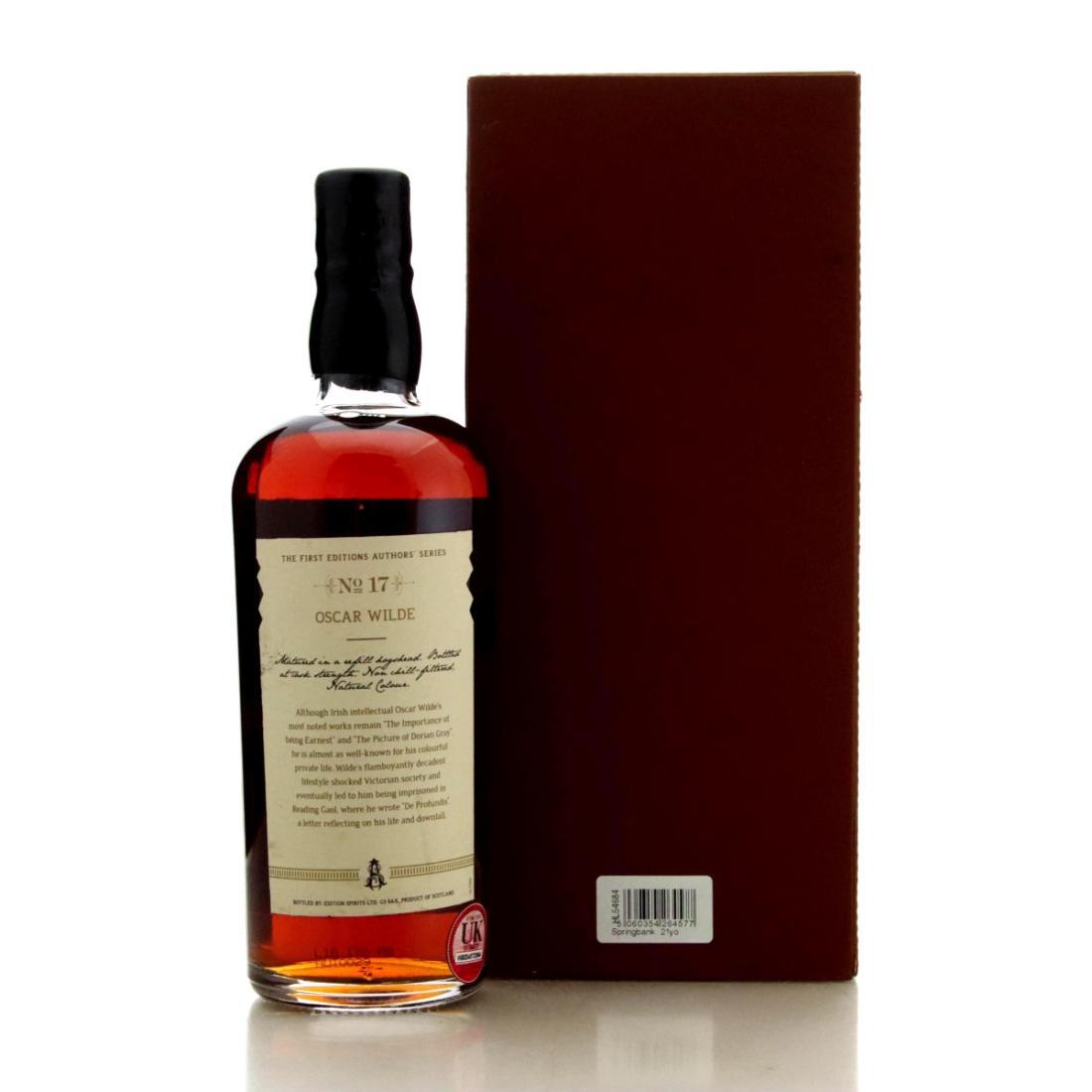 Springbank 1997 The First Editions 21 Year Old Authors' Series No.17 - Oscar Wilde