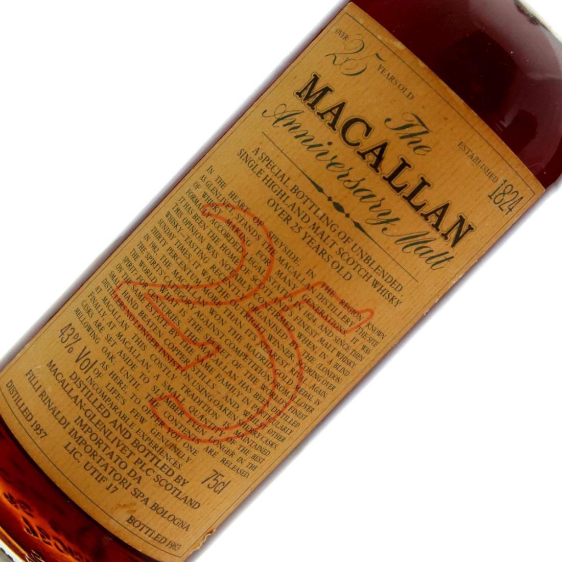 Macallan 1957 Anniversary Malt 25 Year Old