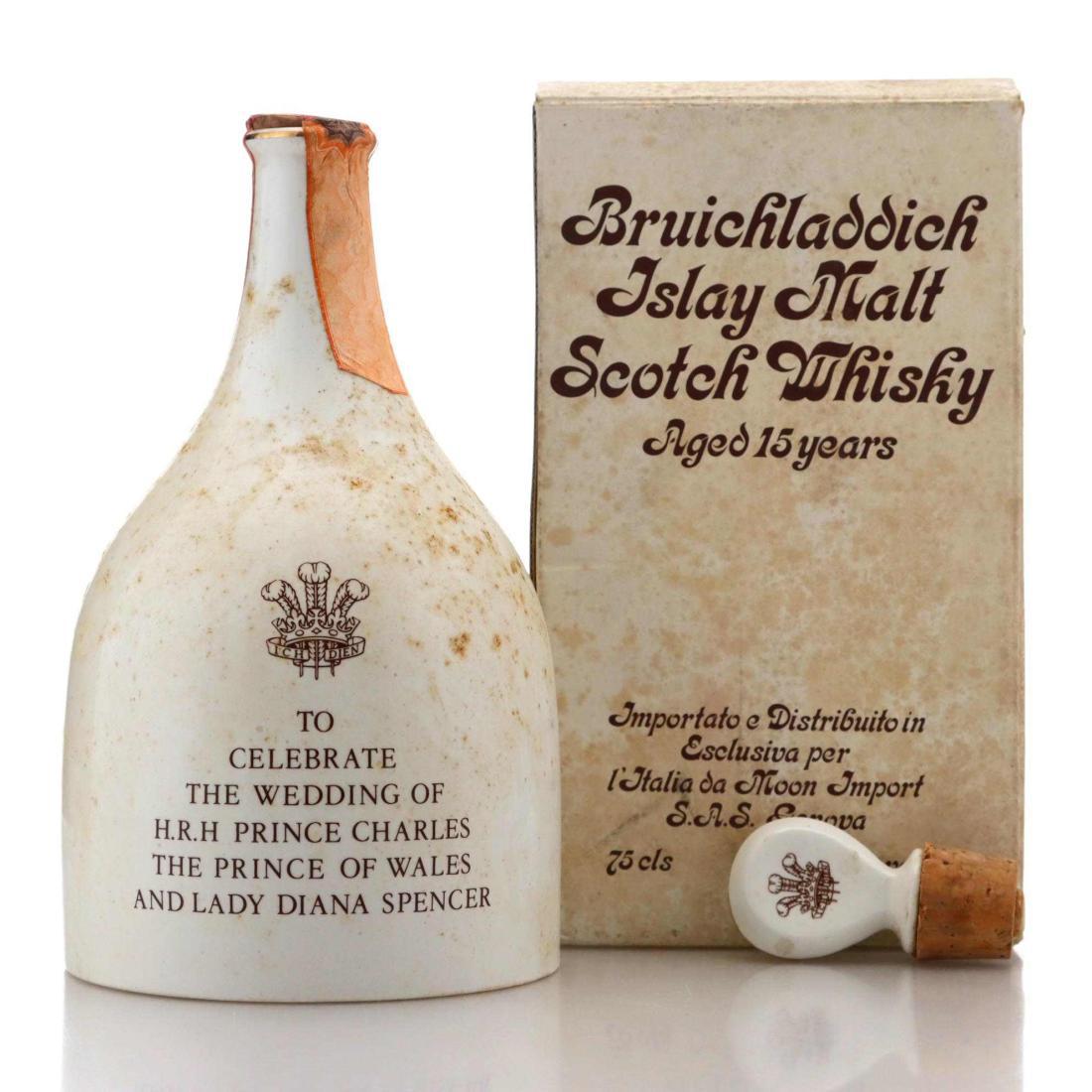 Bruichladdich 15 Year Old To Celebrate the Wedding of Prince Charles & Lady Diana - Ceramic Decanter
