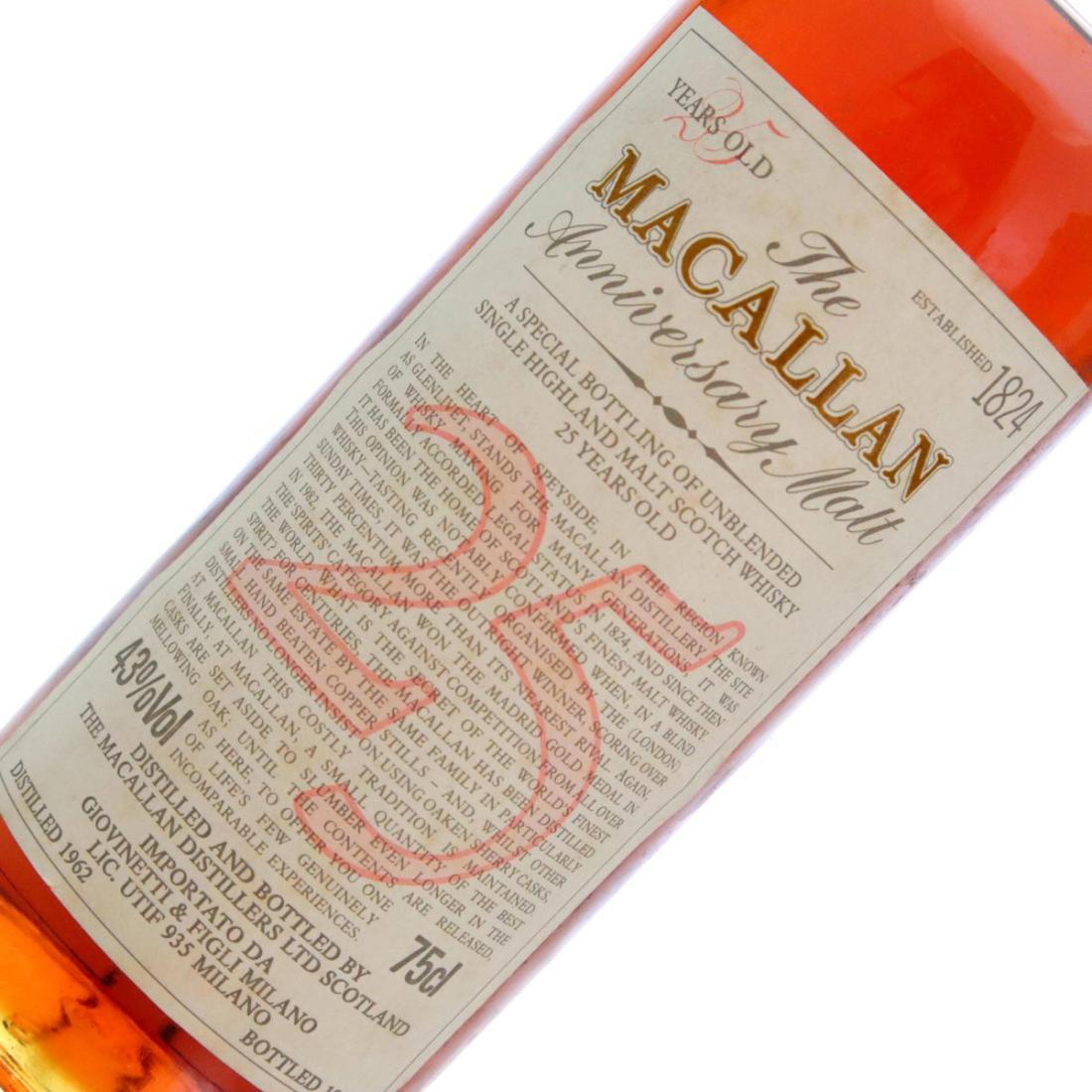 Macallan 1962 Anniversary Malt 25 Year Old