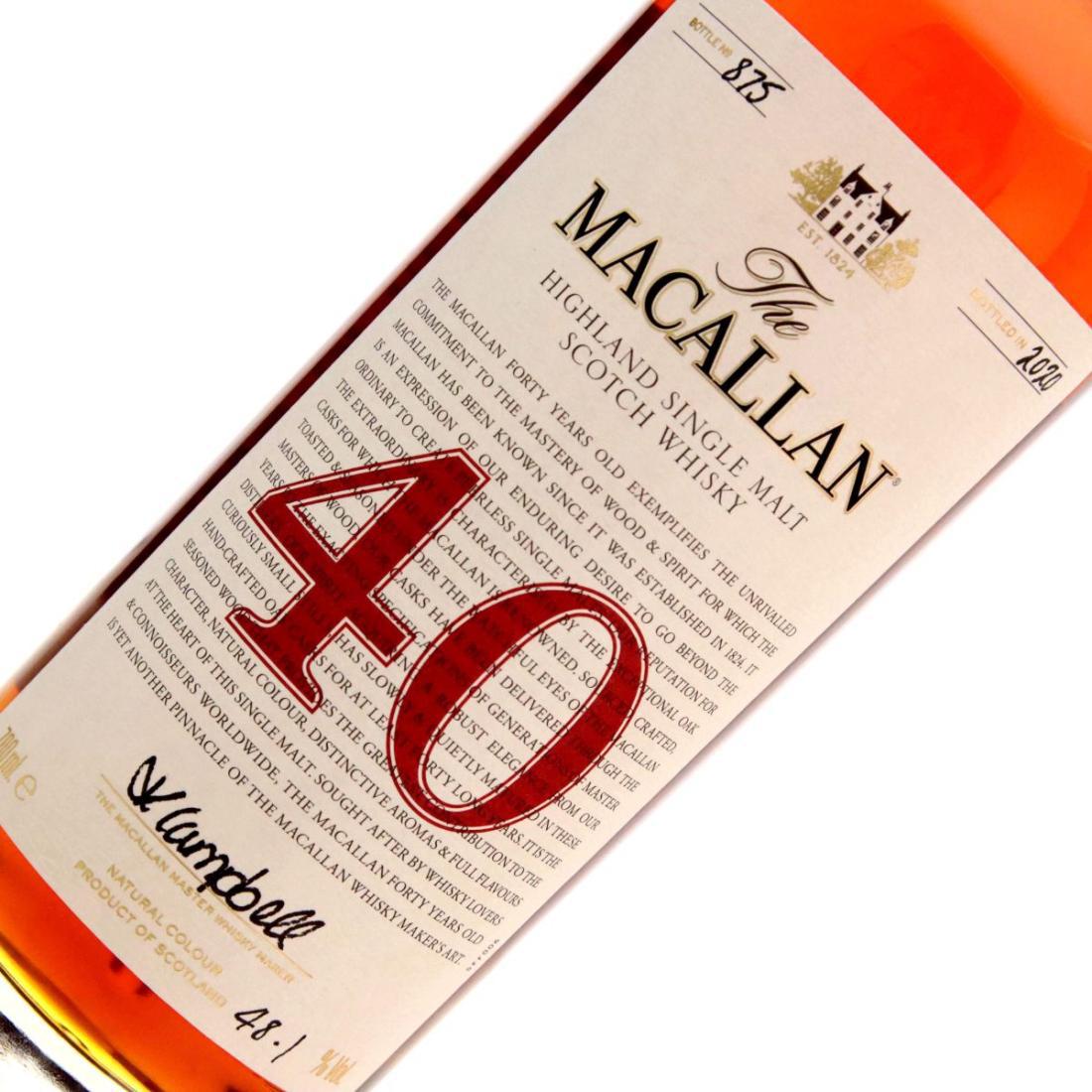 Macallan The Red Collection 40 Year Old