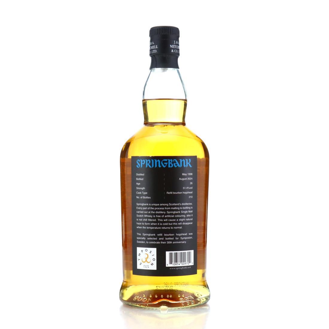 Springbank 1998 Single Cask 26 Year Old