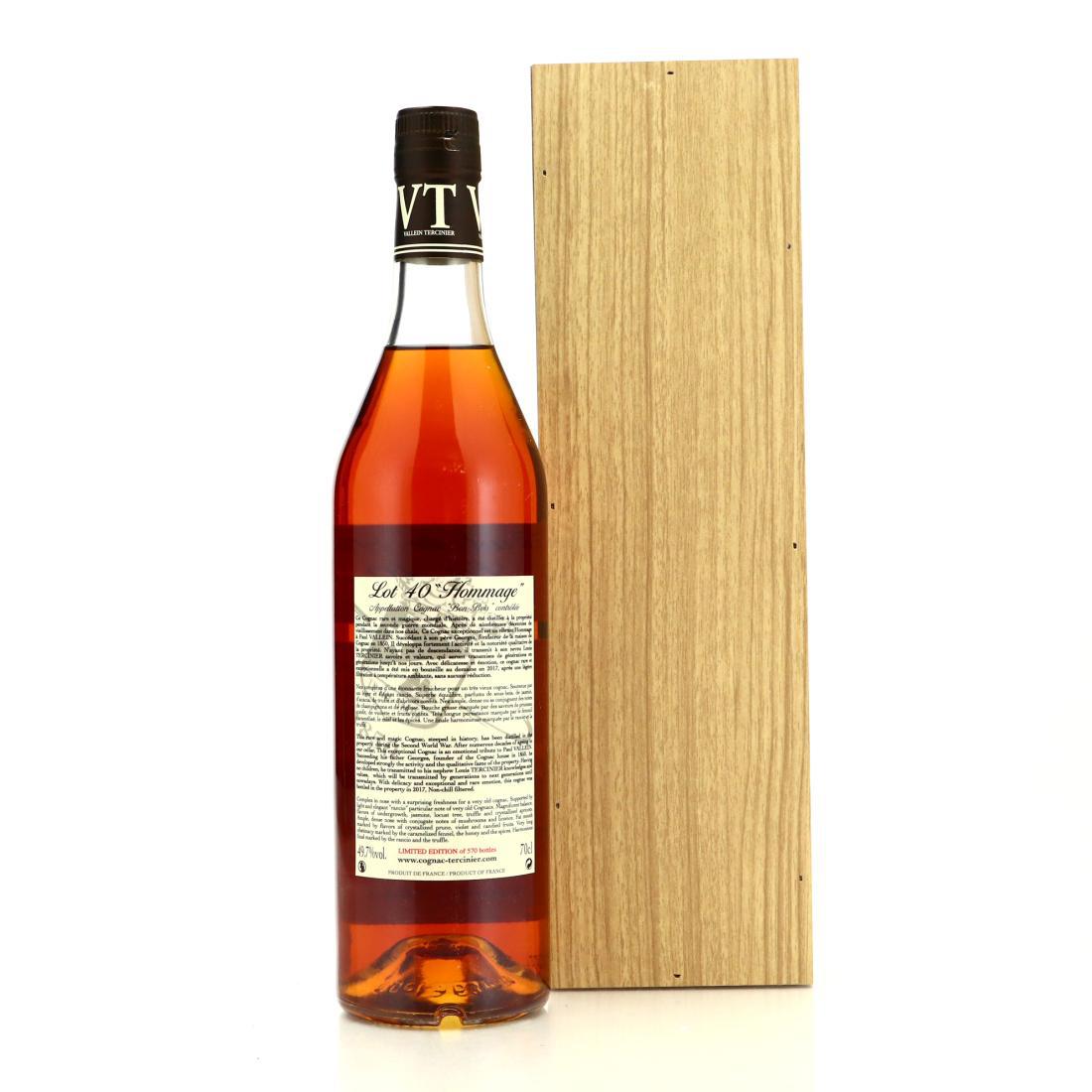 Famille Vallein-Tercinier "Hommage" Paul Vallein Très Vieux Cognac Lot No.40