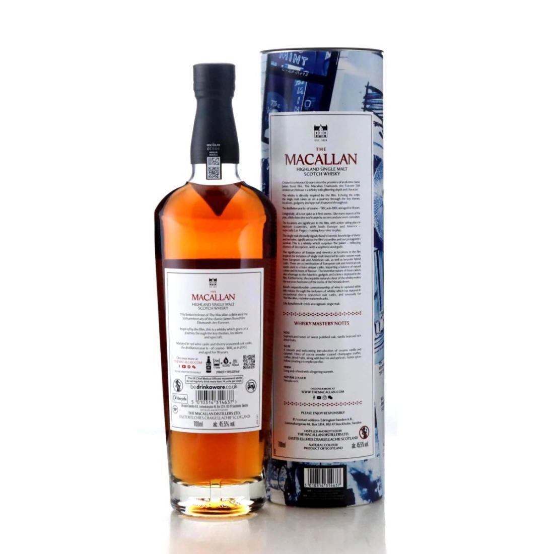 Macallan 2007 Diamonds Are Forever 18 Year Old - 55th Anniversary Release
