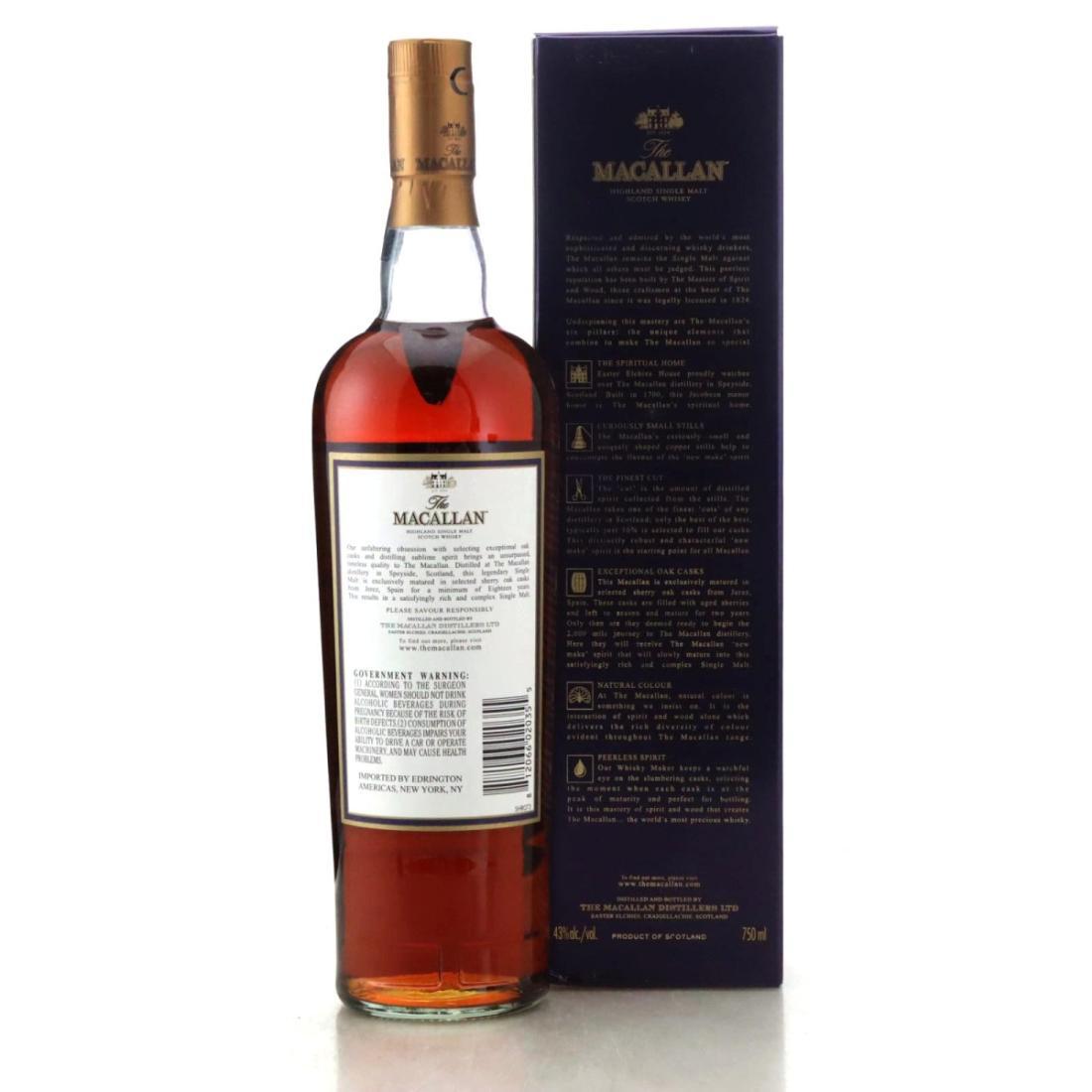 Macallan 18 Year Old Annual 2017 Release