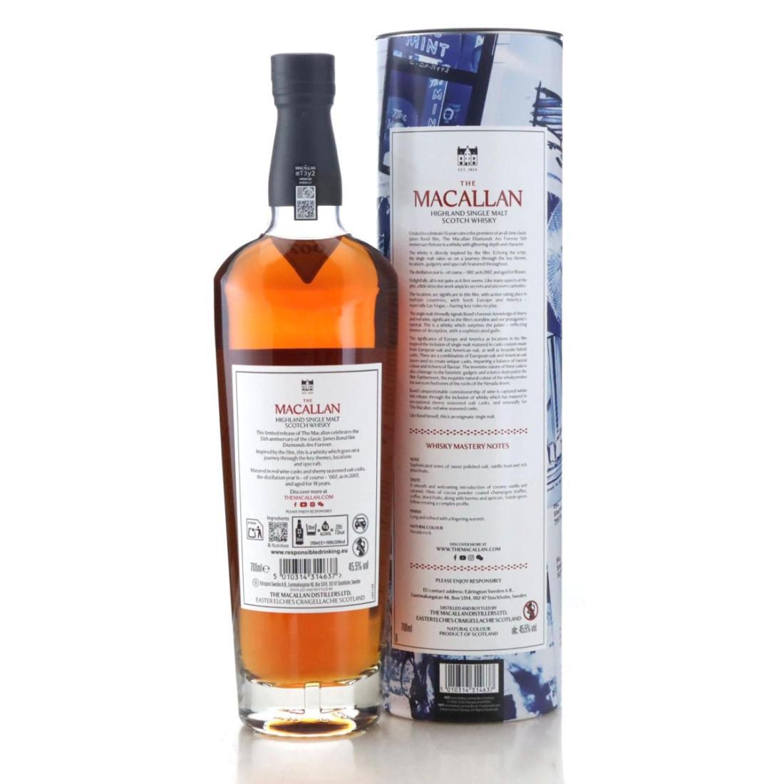 Macallan 2007 Diamonds Are Forever 18 Year Old - 55th Anniversary Release