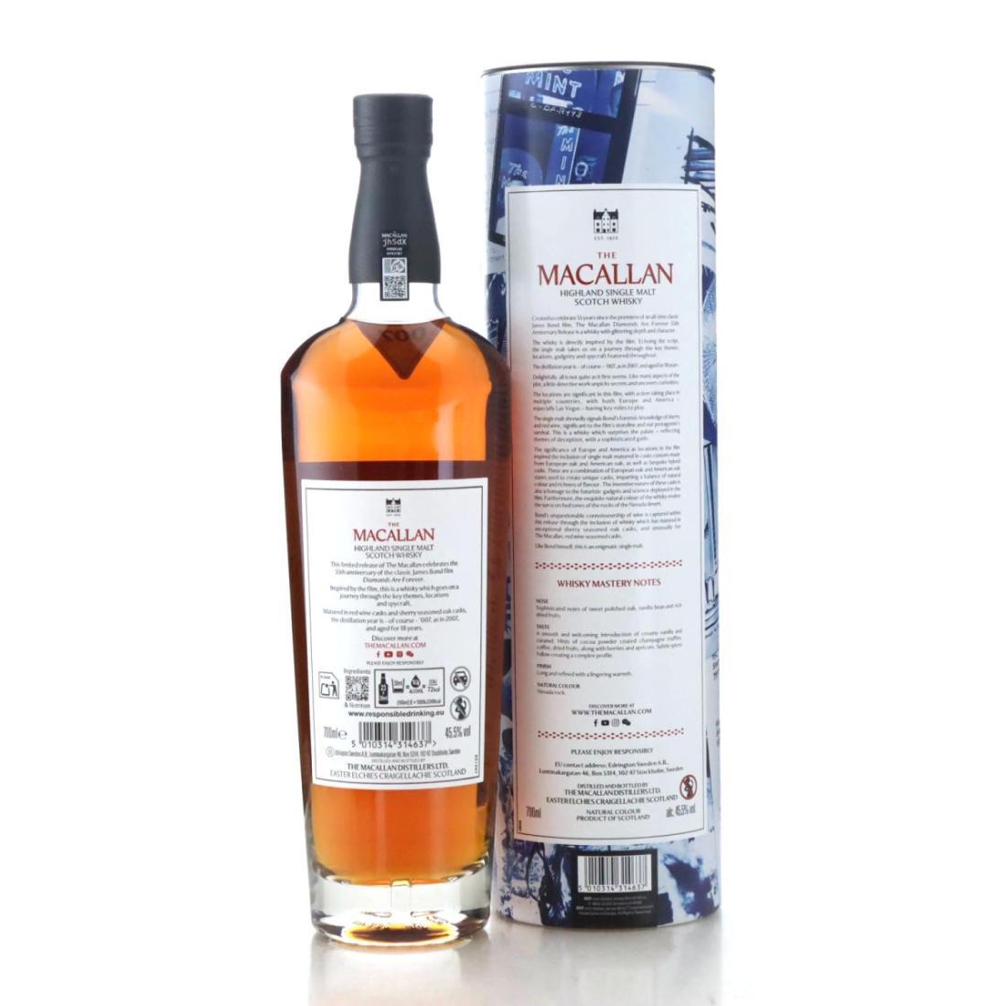 Macallan 2007 Diamonds Are Forever 18 Year Old - 55th Anniversary Release