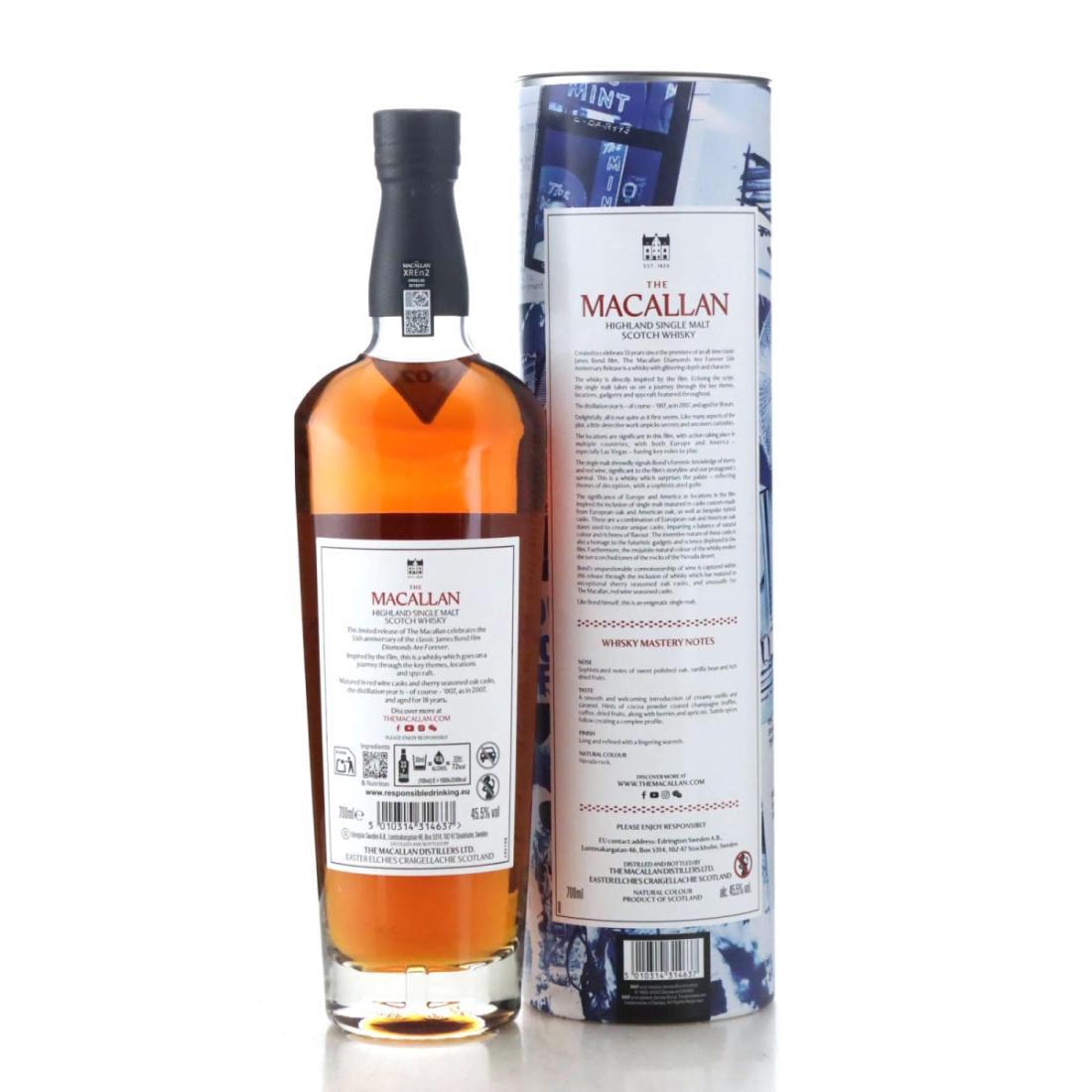 Macallan 2007 Diamonds Are Forever 18 Year Old - 55th Anniversary Release