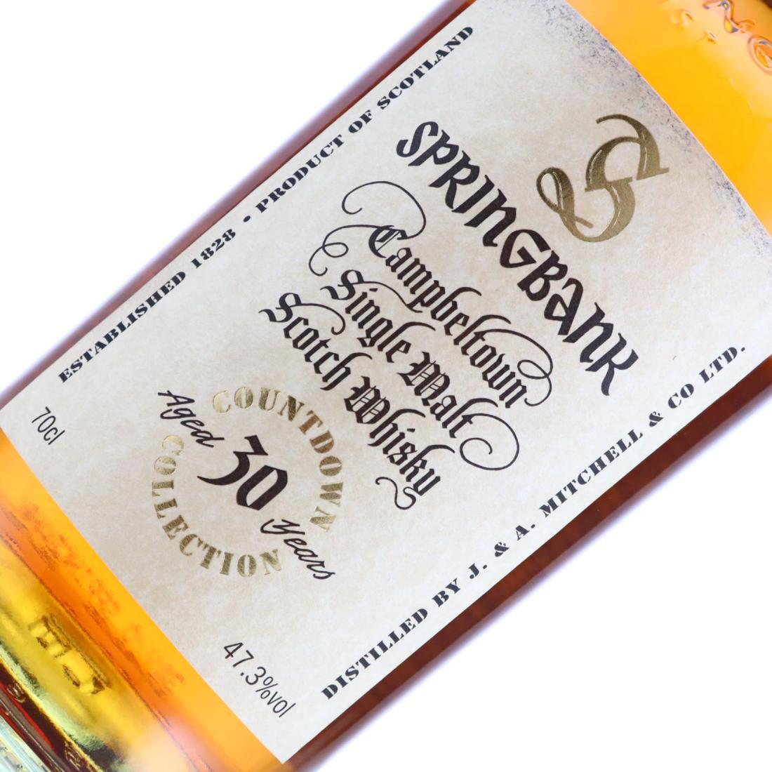 Springbank Countdown Collection 30 Year Old