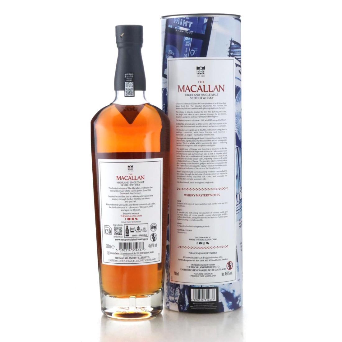 Macallan 2007 Diamonds Are Forever 18 Year Old - 55th Anniversary Release