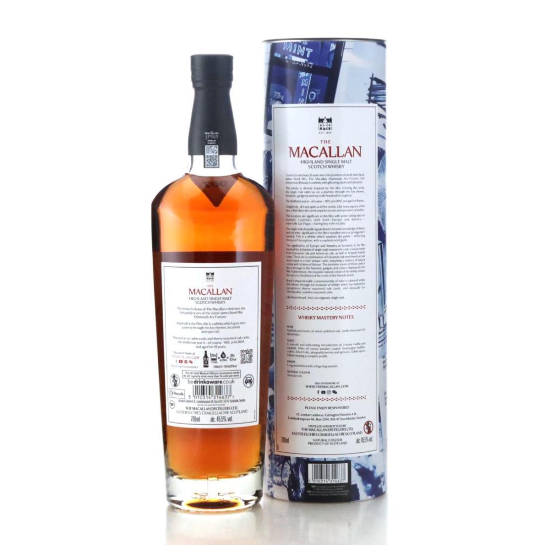 Macallan 2007 Diamonds Are Forever 18 Year Old - 55th Anniversary Release