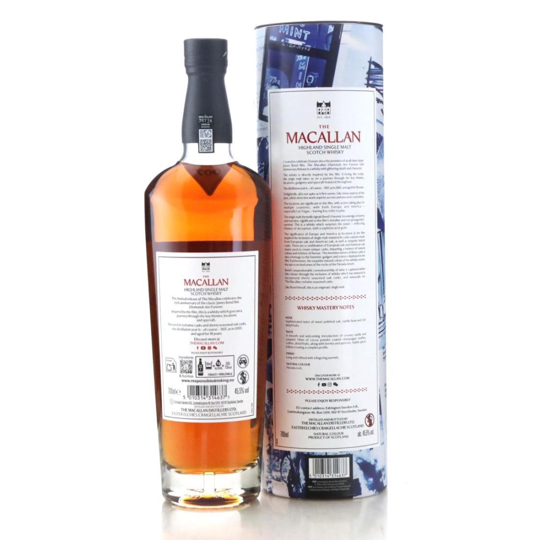 Macallan 2007 Diamonds Are Forever 18 Year Old - 55th Anniversary Release