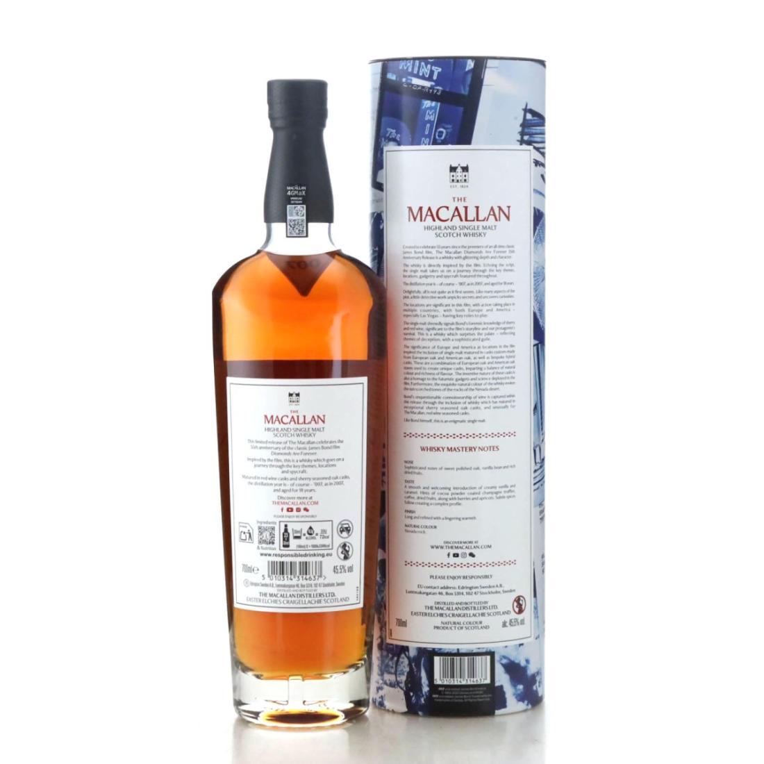 Macallan 2007 Diamonds Are Forever 18 Year Old - 55th Anniversary Release