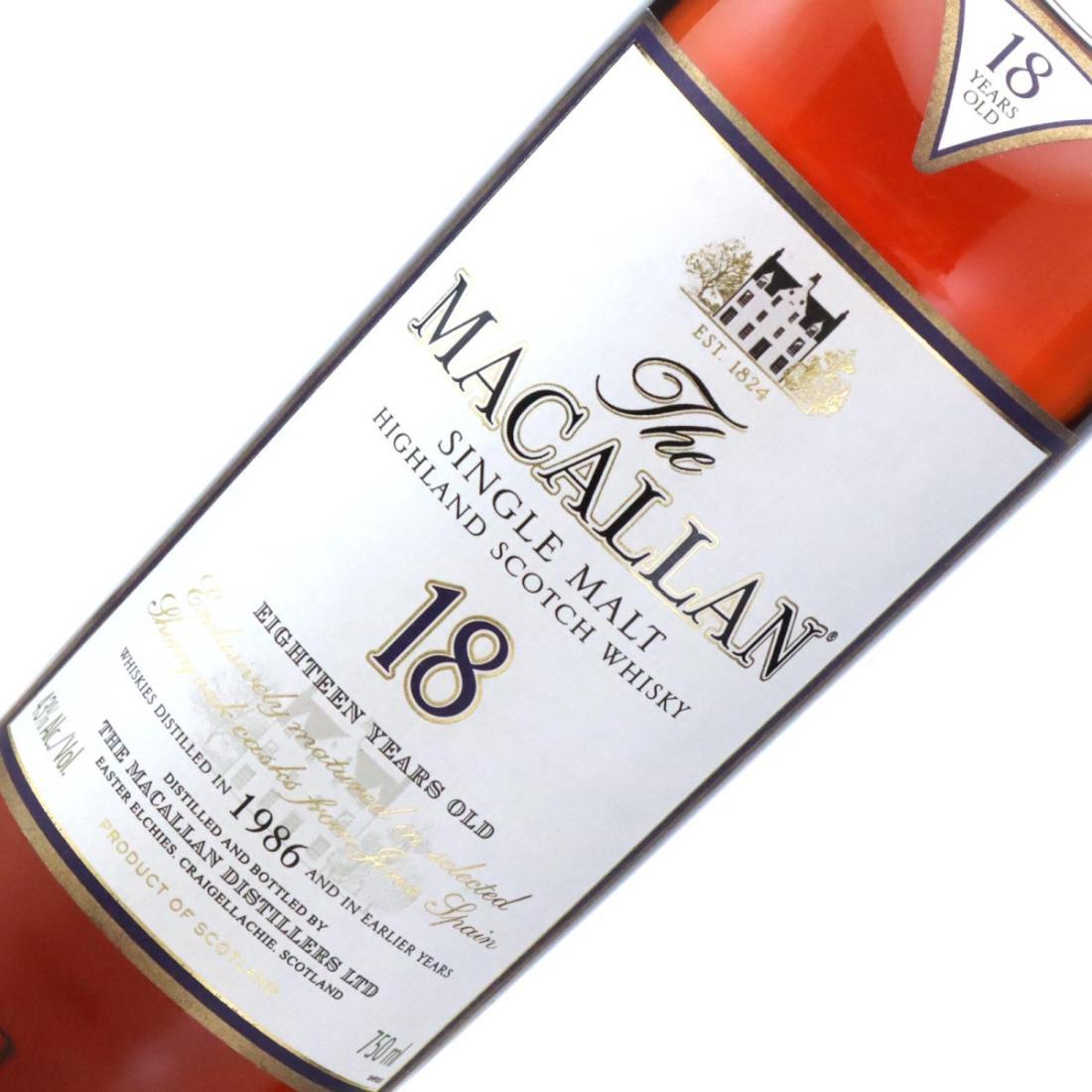 Macallan 1986 18 Year Old
