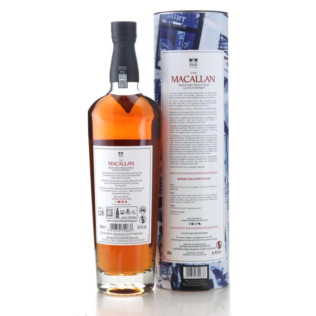 Macallan 2007 Diamonds Are Forever 18 Year Old - 55th Anniversary Release