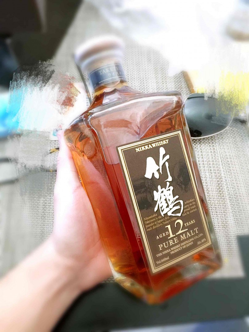 竹鹤12年 角瓶