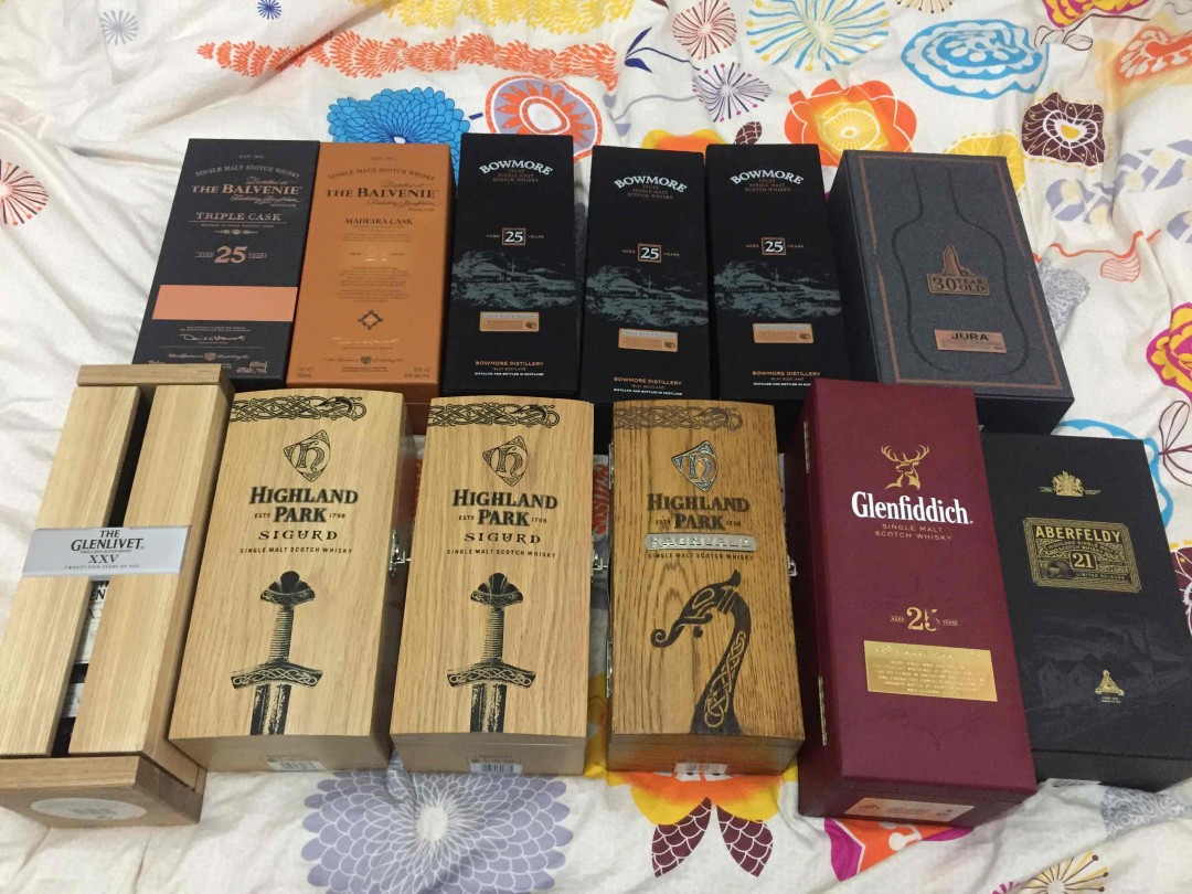 最近入了几瓶酒